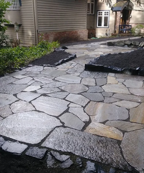 Stone Patios and Walkways in Bellevue, Red Roses Landscaping 1 LLC